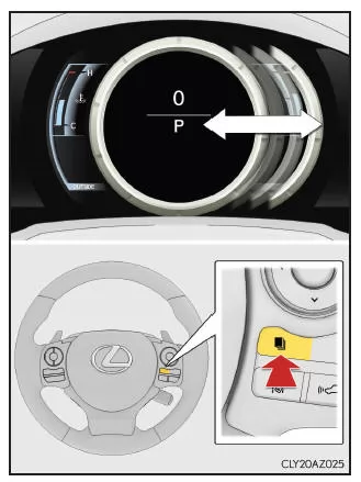 Lexus IS 300h. Hauptanzeige (F SPORT-Modelle)