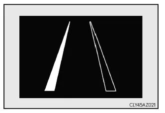 Lexus IS 300h. Anzeige auf der Multi-Informationsanzeige