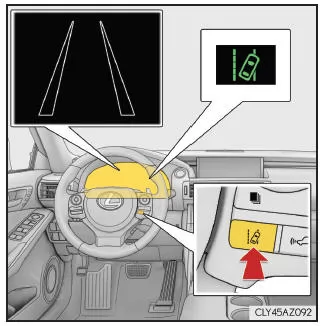 Lexus IS 300h. Einschalten des LDA-Systems