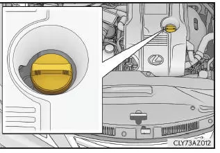 Lexus IS 300h. Nachfüllen von Motoröl
