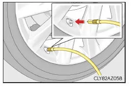 Lexus IS 300h. Wenn der Reifen über den empfohlenen Druck hinaus befüllt wird