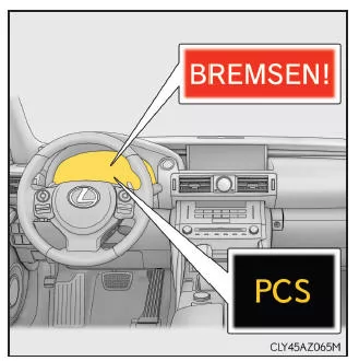 Lexus IS 300h. Pre-Crash-Warnung