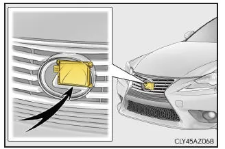 Lexus IS 300h. Radarsensor