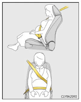 Lexus IS 300h. Schwangere