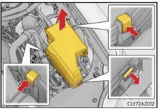 Lexus IS 300h. Sicherungen kontrollieren und auswechseln