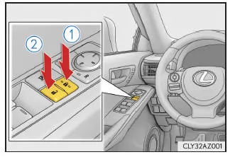 Lexus IS 300h. Türverriegelungsschalter
