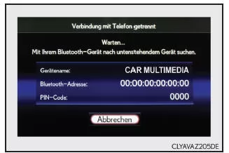 Lexus IS 300h. Zum Registrieren eines Bluetooth-Geräts