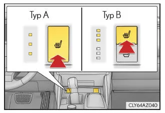 Lexus IS 300h. Sitzheizungen