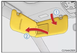 Lexus IS 300h. Sonnenblenden 
