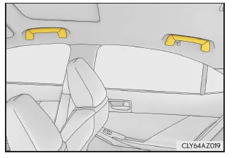 Lexus IS 300h. Haltegriffe