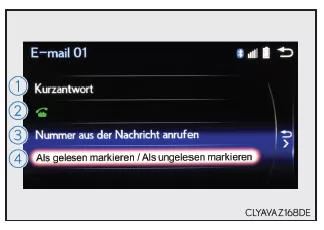 Lexus IS 300h. Optionsmenü