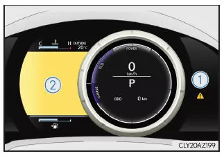 Lexus IS 300h. F SPORT-Modelle (wenn sich die Hauptanzeige in der rechten Position befindet)