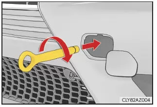 Lexus IS 300h. Abschleppverfahren im Notfall