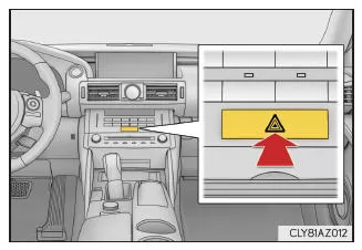 Lexus IS 300h. Warnblinkanlage