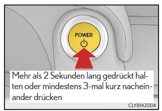 Lexus IS 300h. Wenn Ihr Fahrzeug aufgrund eines Notfalls angehalten werden muss