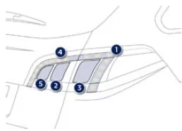 Peugeot 508. Heckleuchten (SW)