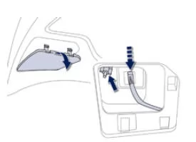Peugeot 508. Rückfahrleuchten (Kofferraumklappe)