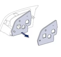 Peugeot 508. Rückfahrleuchten (Kofferraumklappe)