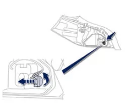Peugeot 508. Rückfahrlicht