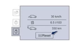 Peugeot 508. Rückstellung der Strecke auf null