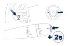 Peugeot 508. Rückstellung der Strecke auf null