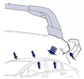Peugeot 508. Dachträger anbringen