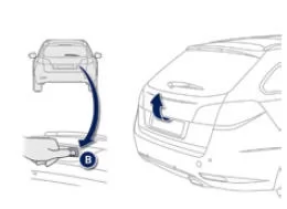 Peugeot 508. Fahrzeug entriegelt