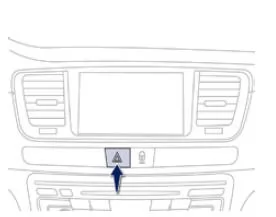 Peugeot 508. Warnblinker