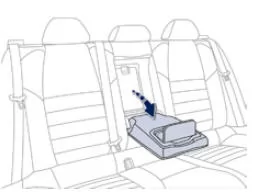 Peugeot 508. Armlehne hinten