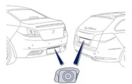 Peugeot 508. Rückfahrkamera