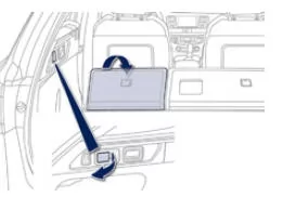 Peugeot 508. Sitz vom Kofferraum aus umklappen (SW)