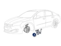 Peugeot 508. Rad montieren