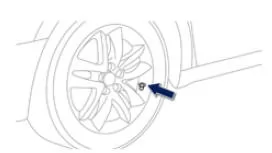 Peugeot 508. Reifenfülldrucküberwachung 