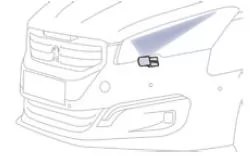 Peugeot 508. Scheiben- und Scheinwerferwaschanlage vorne