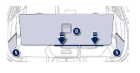Peugeot 508. Kofferraumausstattung (SW) 