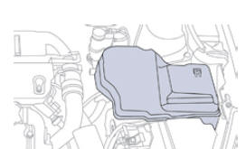 Peugeot 508. Sicherungen im Motorraum